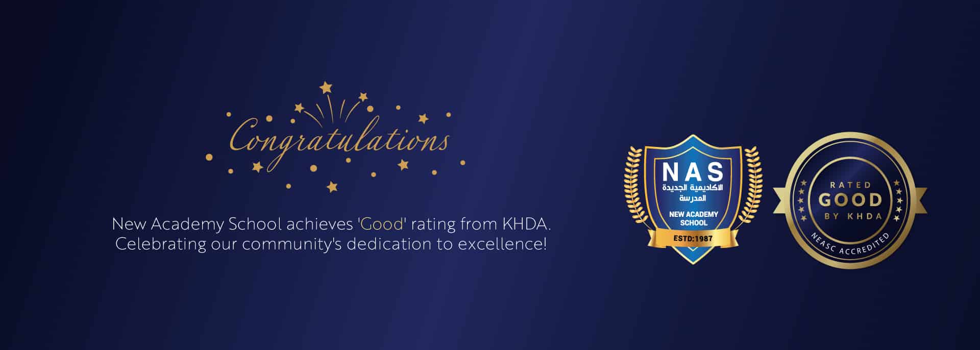 KHDA Rated "Good" American School in Dubai